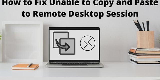 Cant copy files Remote Desktop?