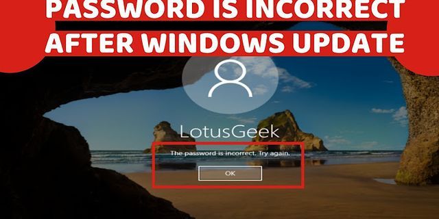 Cant log into laptop with correct password