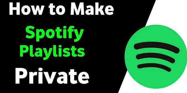 cant make playlist private spotify