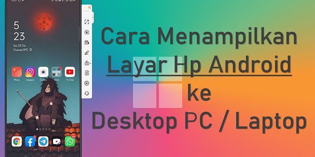Cara menampilkan Layar HP ke Laptop Windows 7