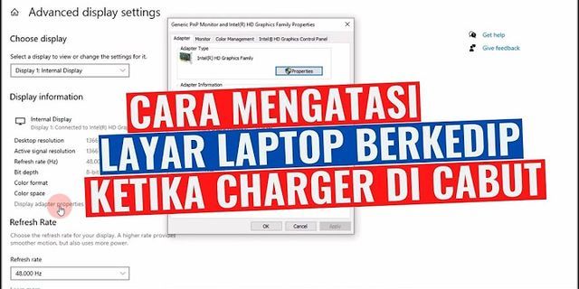 Cara Mengatasi layar laptop Acer berkedip