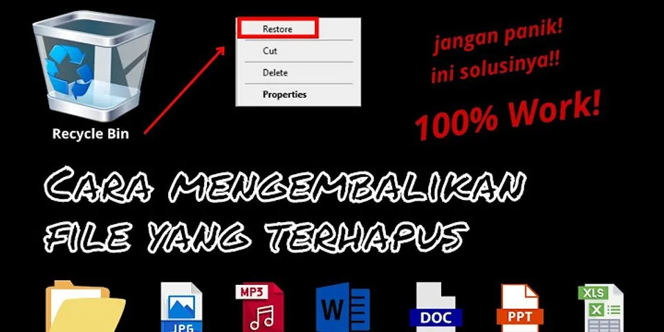 Cara mengembalikan file yang terhapus di Recycle Bin Windows 10