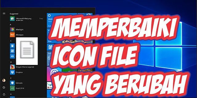 Cara Mengembalikan Icon Microsoft Word Yang Hilang Windows