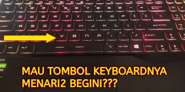 Cara mengganti warna LED keyboard laptop MSI