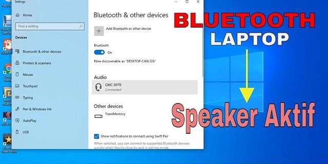 Cara menyambungkan Bluetooth speaker ke laptop