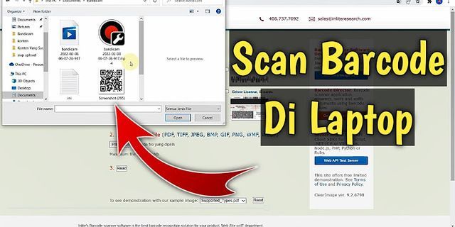 Cara Scan barcode dengan kamera laptop tanpa aplikasi
