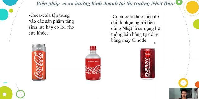 Chiến lược thâm nhập thị trường của coca-cola
