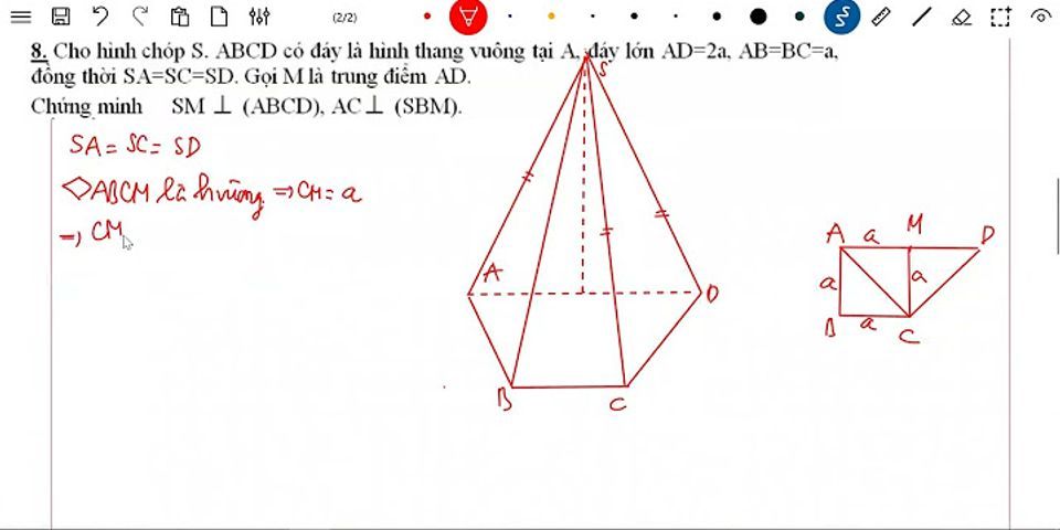 Cho hình chóp S ABCD có đáy ABCD là hình bình hành và M là một điểm trên cạnh SD sao cho SM 1 3sd