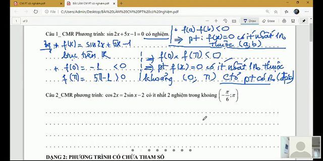 Cho phương trình m sin2x cos2x 1 tìm các giá trị của m để phương trình đã cho có nghiệm