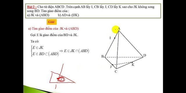 Cho tứ giác ABCD nằm trong mặt phẳng alpha có hai cạnh AB và CD không song song