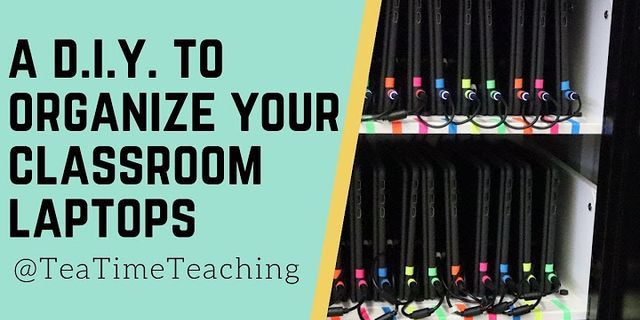 Classroom laptop storage ideas