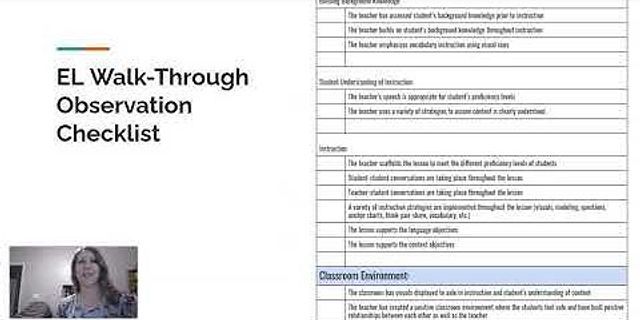 Classroom observation checklist for student engagement