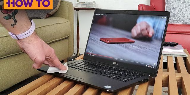 Clean laptop