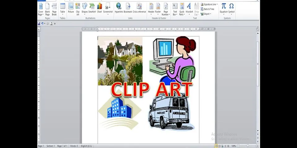 Clip art merupakan yang biasanya sudah tersedia dalam komputer