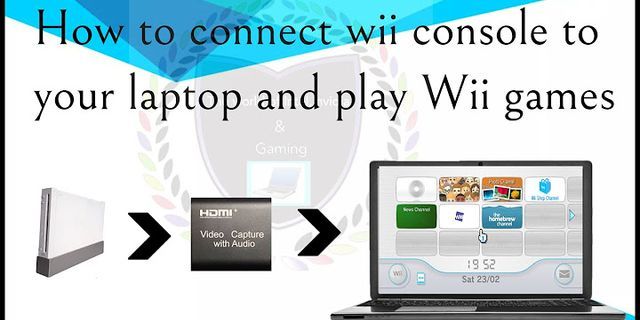 Connect Wii to laptop