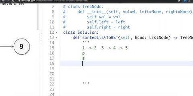 Convert List To Binary Search Tree Python