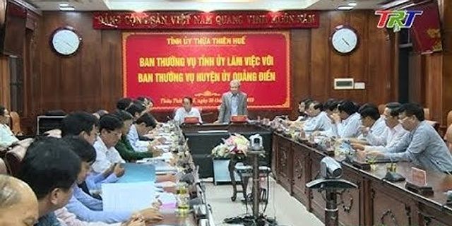 Danh sách Ban Thường vụ Tỉnh ủy Thừa Thiên Huế nhiệm kỳ 2022 2025