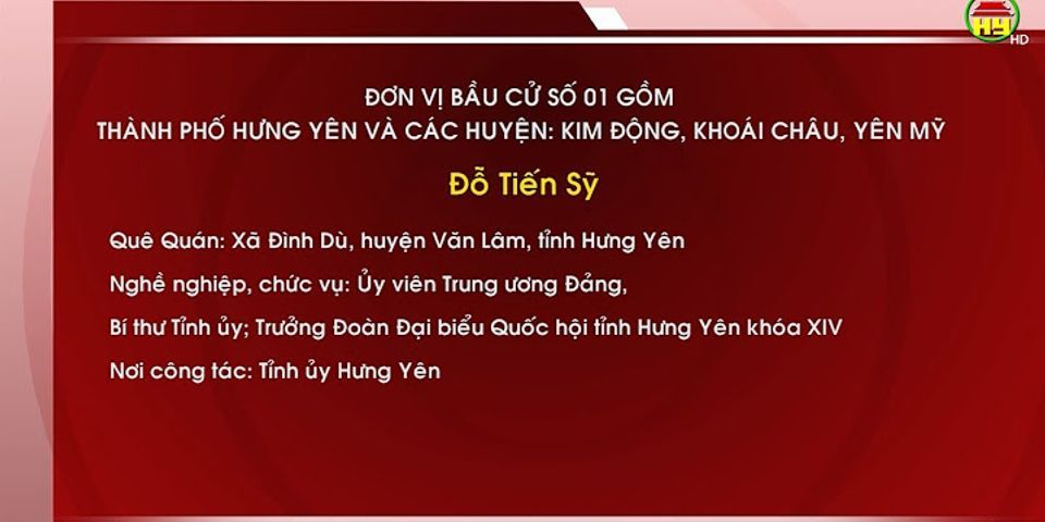 Danh sách ứng cử đại biểu Quốc hội tỉnh Khánh Hòa