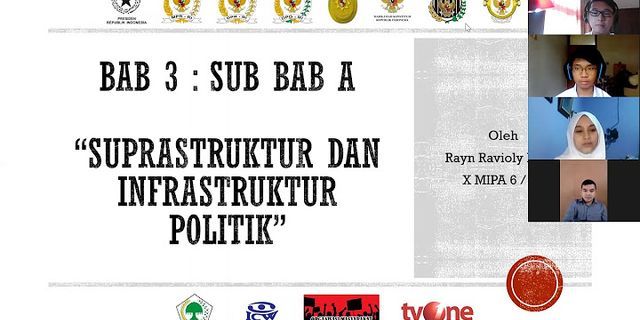 Dari data di atas manakah yang merupakan lembaga suprastruktur dalam sistem politik Indonesia adalah?