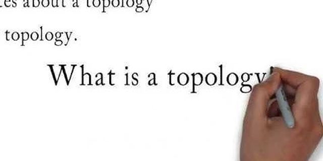 Define topology in mathematics