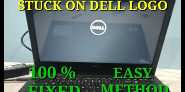 Dell laptop stuck on lock screen