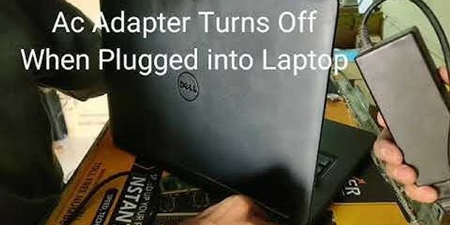 Dell latitude laptop turns off when unplugged