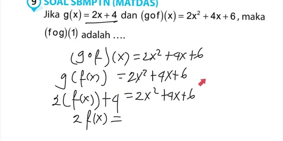 Diketahui fungsi f x x2 5x 5 dan g x 3 2x tentukan nilai gof 3