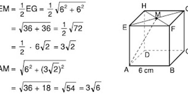 Dengan jarak adalah kubus ... diketahui egb ach abcd.efgh rusuk bidang 6√3 cm. dan Pembahasan Soal