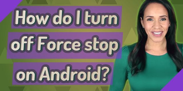 Disable force stop android