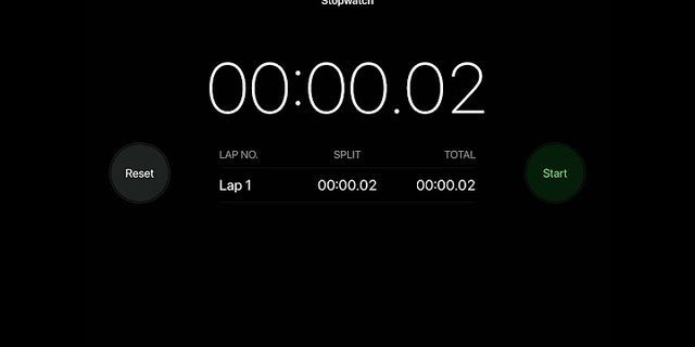 Does iPhone timer ever stop?