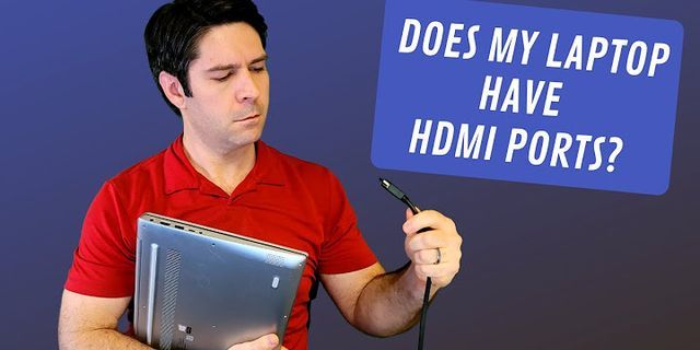 Does my laptop have HDMI output?