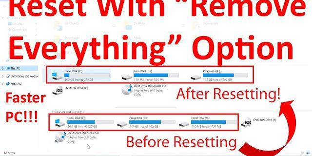 Does resetting a laptop remove everything?