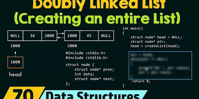 Doubly linked list array implementation