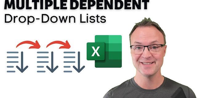 Drop down list in Excel example