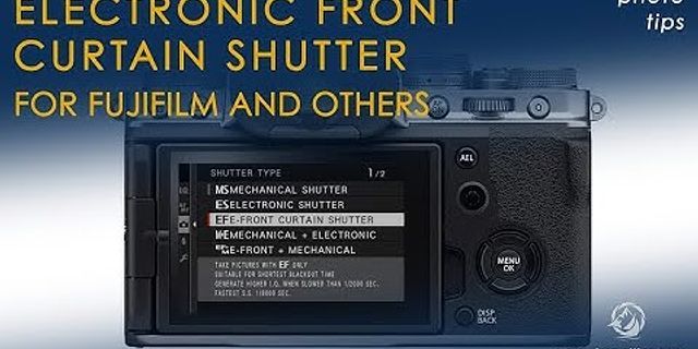 e-front curtain shutter là gì