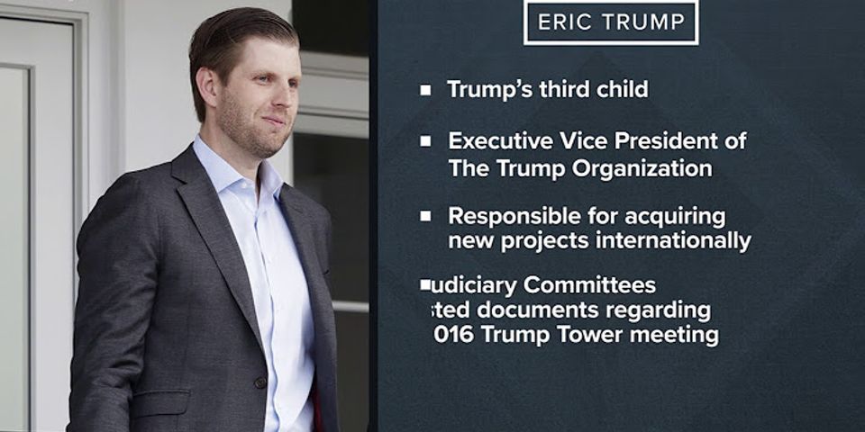 Eric trump là ai