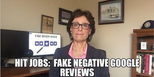 Fake negative Google reviews illegal