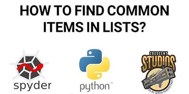 Get common elements from multiple lists python