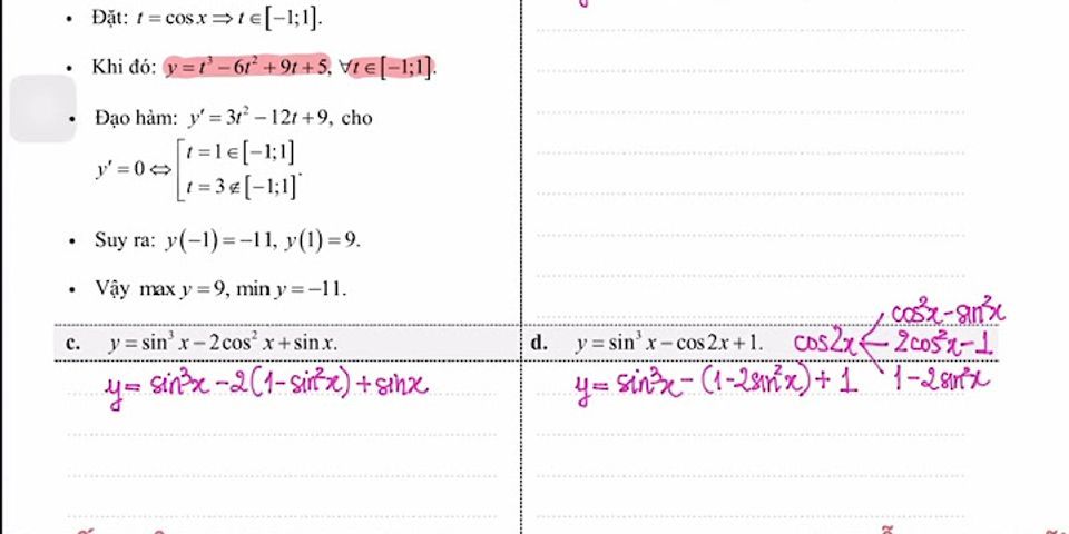 Giá trị nhỏ nhất của hàm số y = cos(x+pi/6 2)