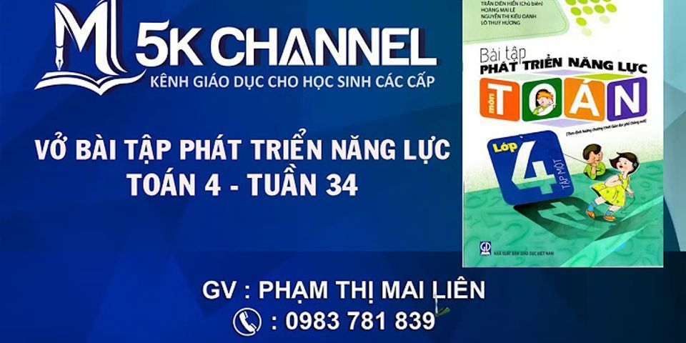 Giải bài tập phát triển năng lực môn toán lớp 4 tập 2 - tuần 21