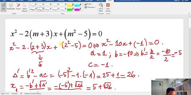 Giải và biện luận phương trình 6 3m x = m + 2