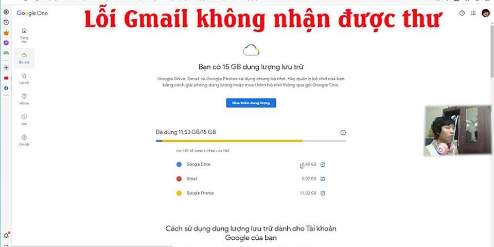 Gmail không nhận được thư trên máy tính