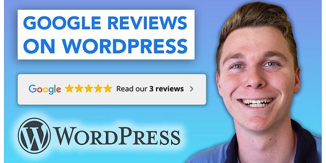 Google reviews badge WordPress