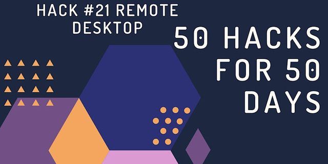 Hack Remote Desktop connection