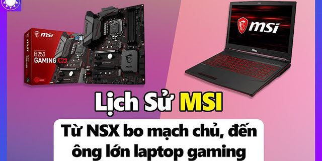 Hãng laptop MSI
