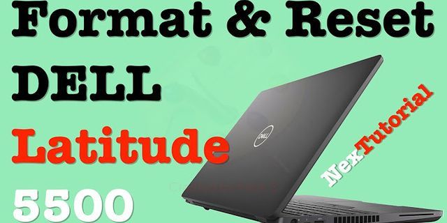Hard restart Dell latitude laptop