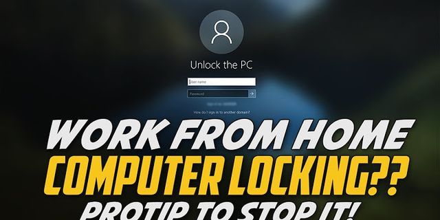 How do I stop Remote Desktop from locking