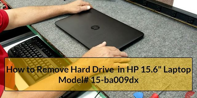 HP laptop Back cover removal