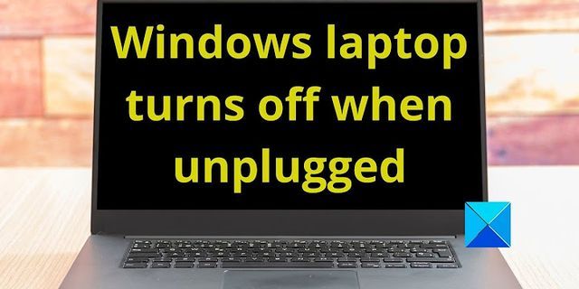 HP laptop keeps shutting down when not plugged in