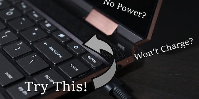 HP laptop not charging when turned on